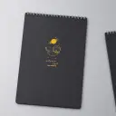 Libreta negra argollada pequeña