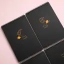 Libreta negra argollada grande
