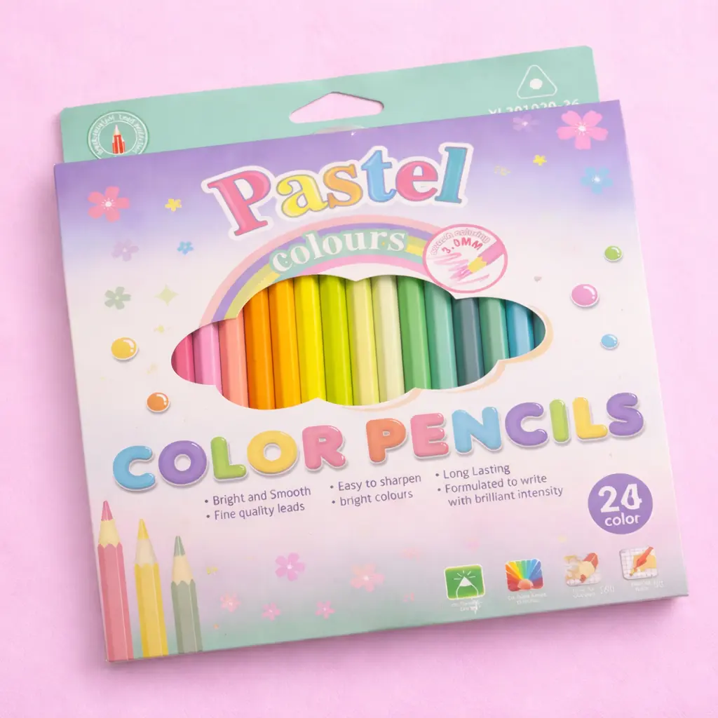 Lápices de Colores Pastel Set 24 Piezas