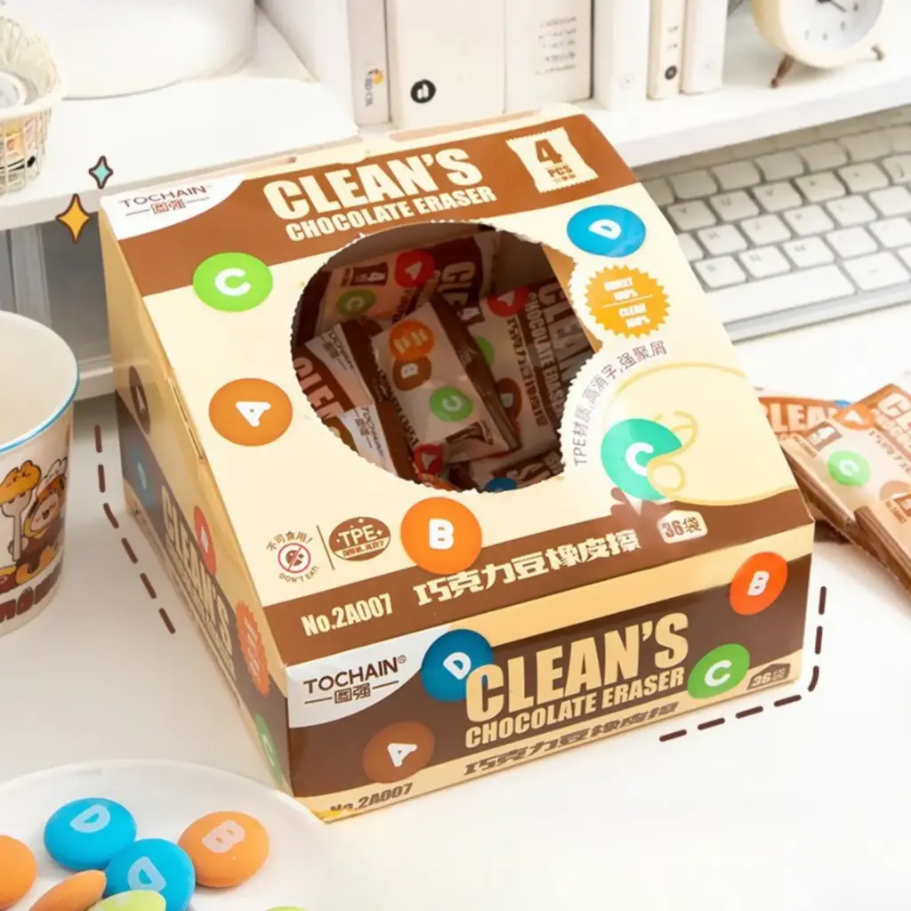 Goma de Borrar Mini Chocolate MyM Set 4 Piezas