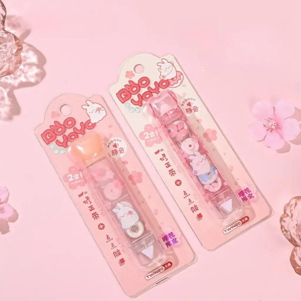 Corrector Pegamento Diseño Conejo Kawaii