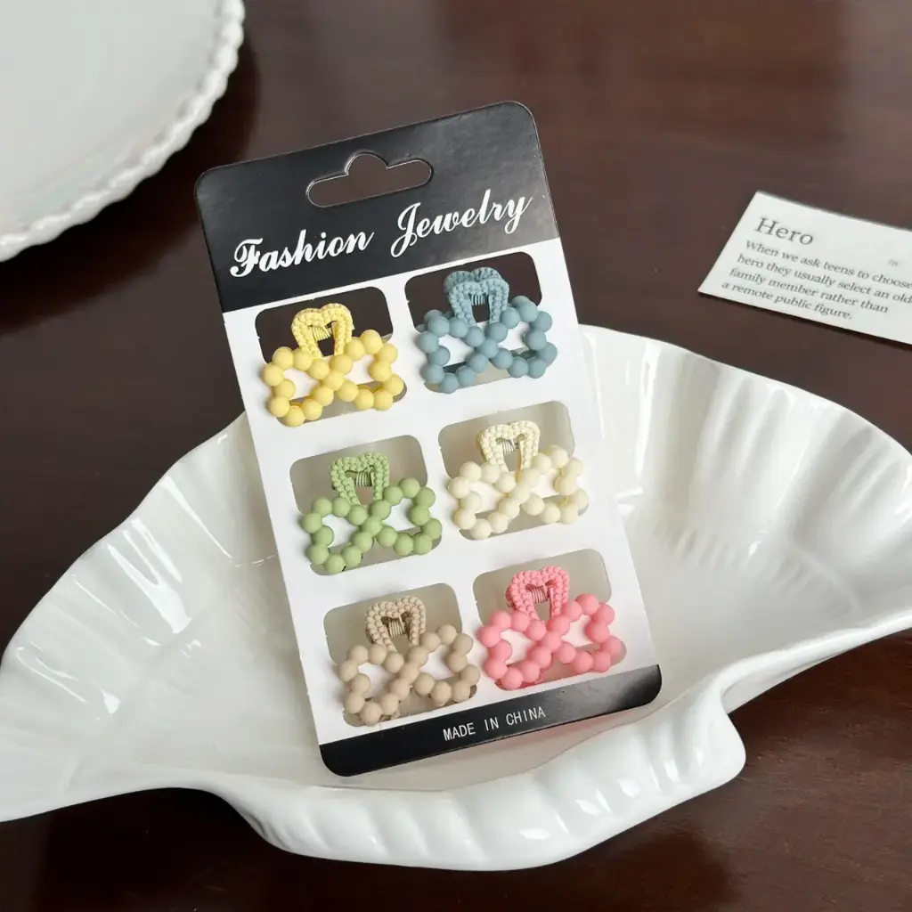 Set de Mini Pinches Horquillas 6 Piezas
