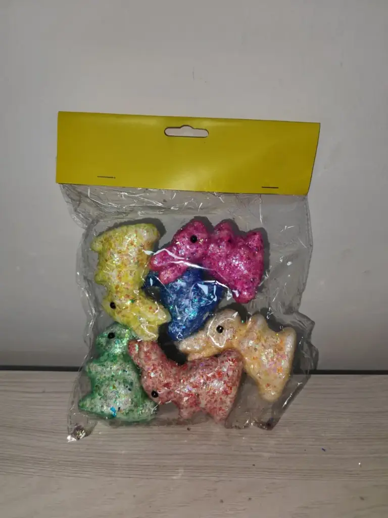 Conejitos de pascua brillantes 6 pcs