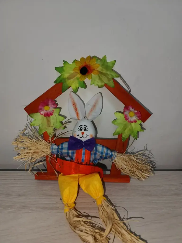 Marco conejito de pascua decorativo