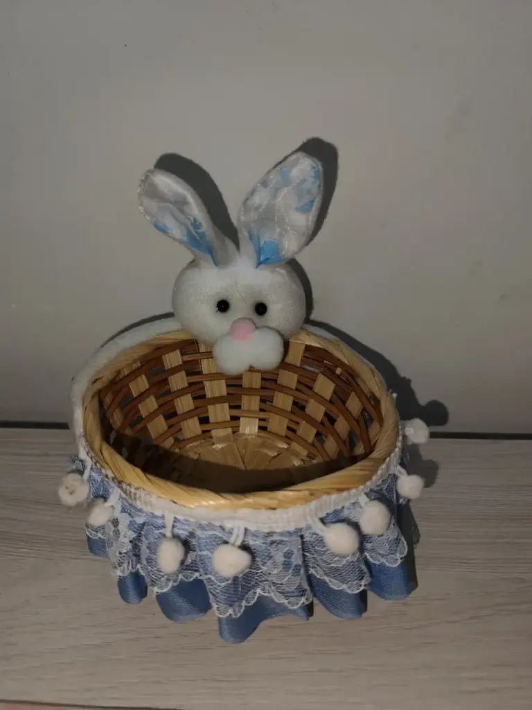Canasto de Pascua con Conejo chico