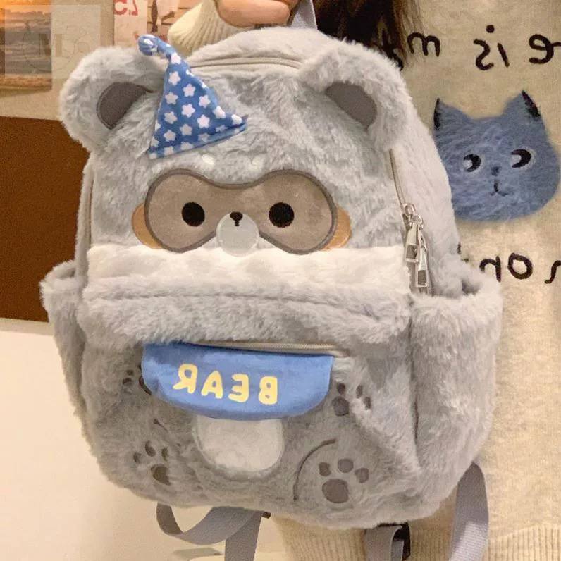 Mochila Animalitos Adorables - Oso Gris