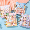 Mini Libreta con Separadores y acolchada de  Capybara, 50 Hojas