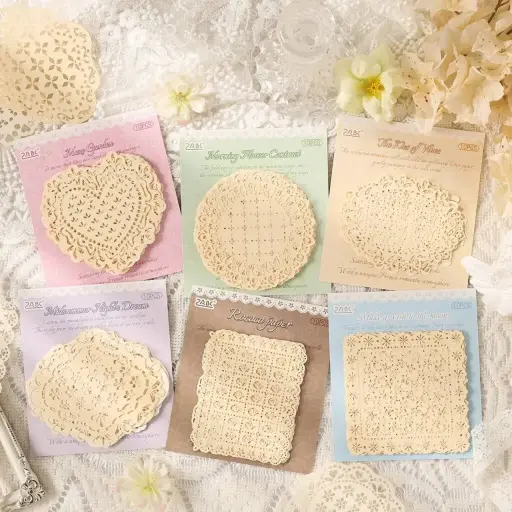 [EE25-1705B] Blondas de papel vintage 