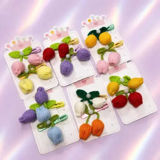 [EE25-2130] Set de 2 mini pinches tulipán 2130