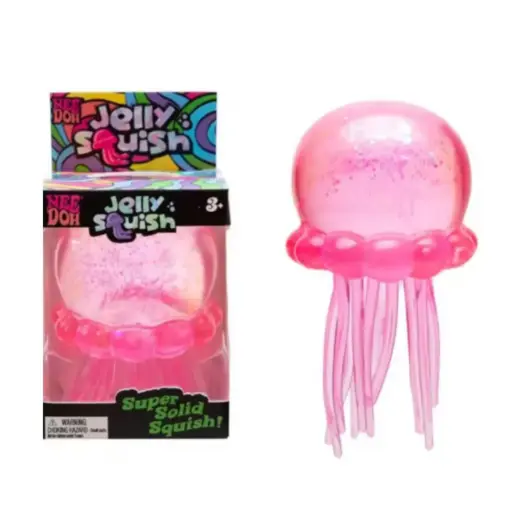 [EE26-432] Squishy medusa con purpurina con brillo