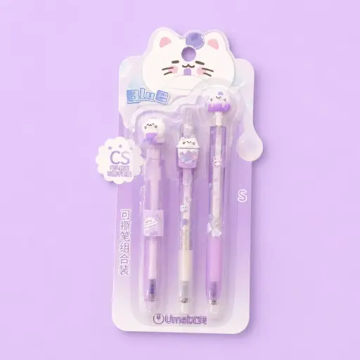 [EE26-731] Set de 3 Lápices Borrables Cat Dreams