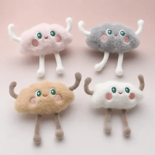 [EE26-734] Broche de Peluche Nube Kawaii