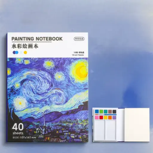 [EE26-1709] Libro para Colorear en Acuarela Paisajes 
