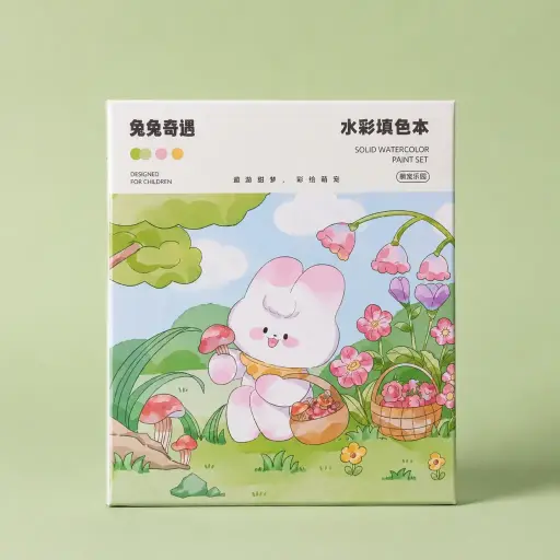 [EE26-1711] Libro para Colorear en Acuarela KAWAII