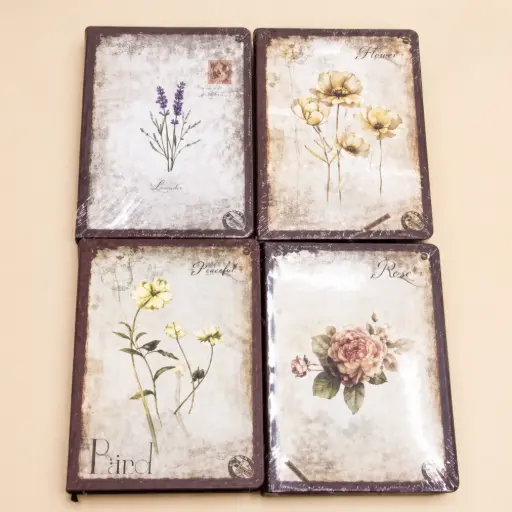 [EE26-1713] Libreta Vintage Floral Bullet Journa