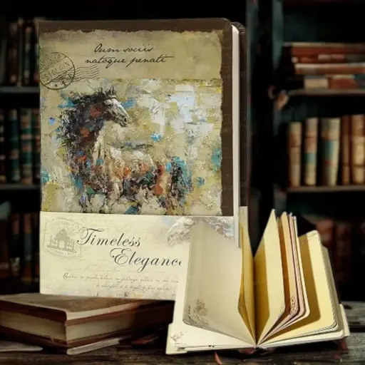 [EE26-1714] Libreta Vintage Elegante para Bullet Journal 