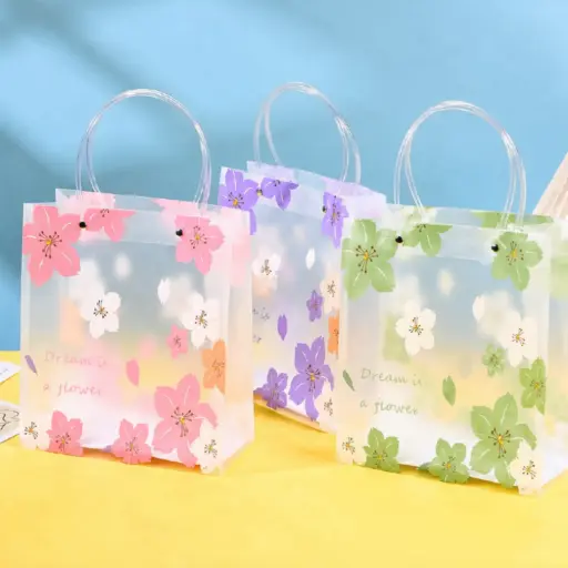 [EE26-1722] Bolsa de regalo pequeña flores hawainas