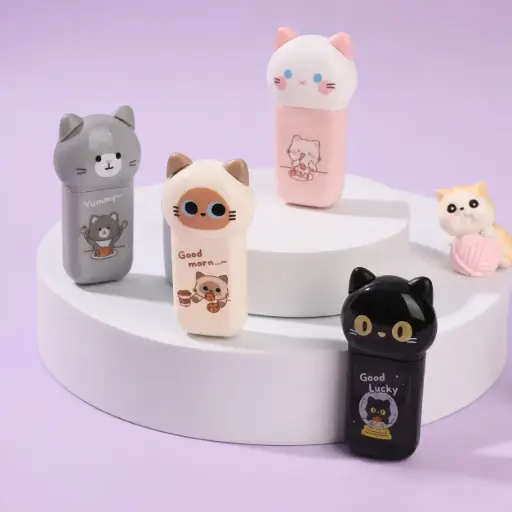 [EE26-2001] Corrector en Cinta Gatito Kawaii