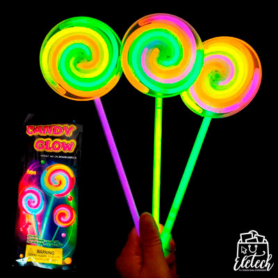 [R42] Barra Luminosa Candy Glow Fiestas + Base Lollipop