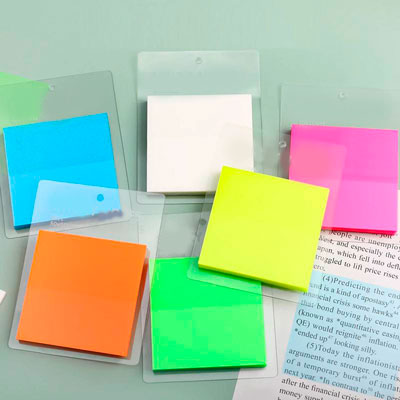 [EE22-983] Post It Transparentes Colores Notas Adhesivas