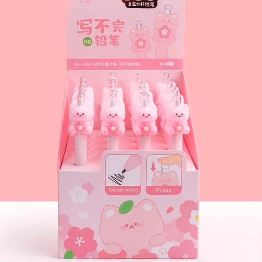 [EE23-1638] Lápiz retráctil Eterno de Gato Rosa único diseño