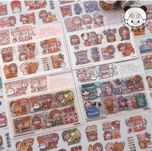 [EE22-2004] Stickers Adhesivo Dodojam 10 Piezas 2 Modelos