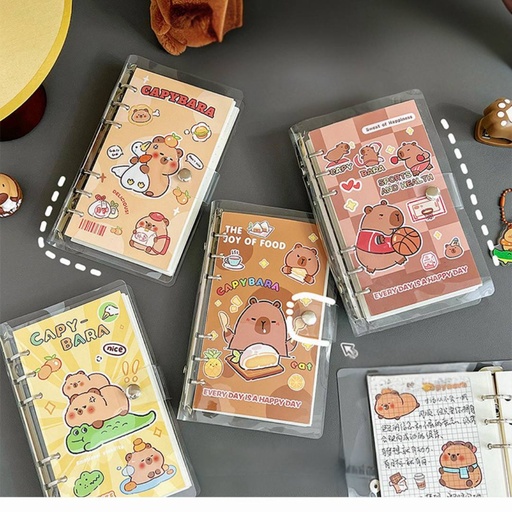 [EE24-1196] Libreta de Capybara con legajador Forrada