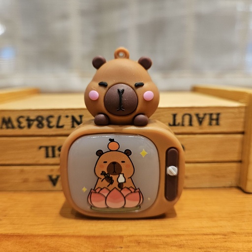 [CAR24-1702] Llavero Estilo Televisor Capybara