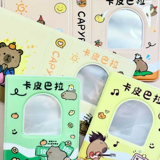 [CAR24-947] Binder Capybara con 18 Hojas, 4 Modelos Surtidos
