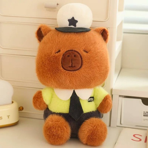 [EE24-1349] Peluche Capybara Policía