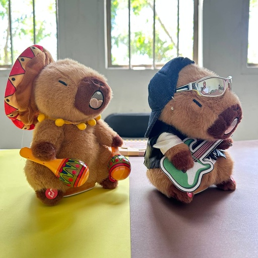 [EE24-1382] Peluche Parlanchín de Capybara musical
