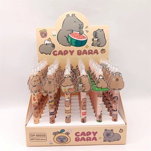 [EE24-1501] Lápiz Tinta Gel Cute Capybara