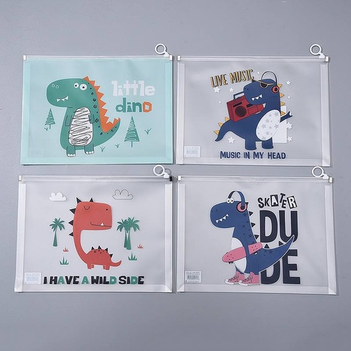 [EE24-686] Bolsa con cremallera de Dinosaurios