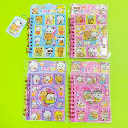 [CAR24-1874 EE25-109] Mini Libreta + Stickers Bubu y Dudu