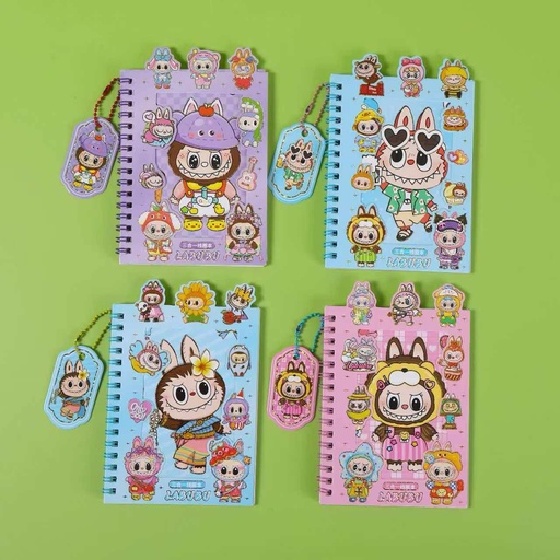 [CAR24-1804] Mini Libreta Kawaii La Bubu 4 Colores Surtidos