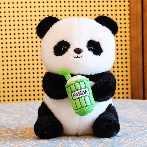 [EE24-1380] Peluche Panda con Botellita Modelo y Color Único