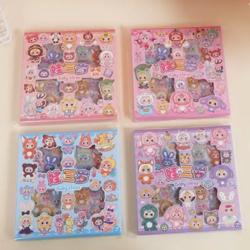 [EE25-374] Caja de Stickers 96PCS Baby Three