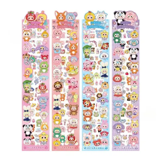 [EE25-376]  Tira de Stickers 96PCS Baby Three 