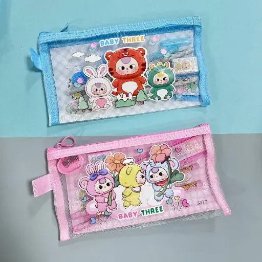 [EE25-411]  Set Papelería Baby Three 5 Piezas