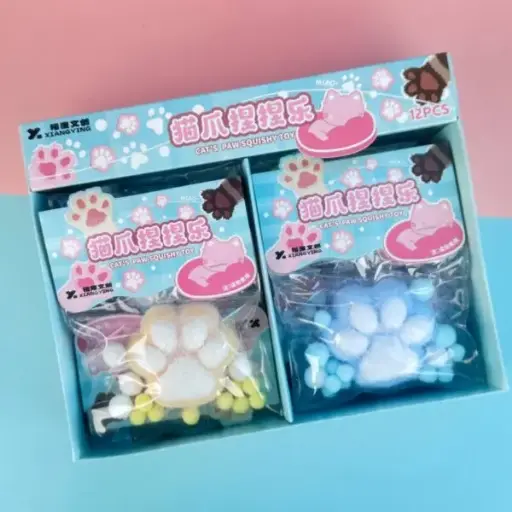 [CAR25-471]  Squishy Patita de Gato Pastel 
