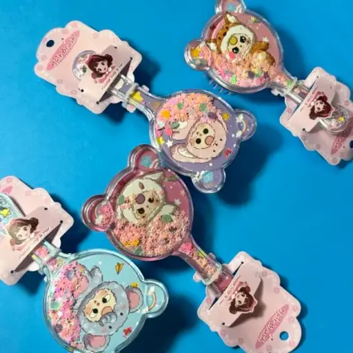 [EE25-463] Cepillo de Pelo Baby Three Osito con Brillos