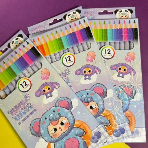 [EE25-493] Lápices de Colores  12  pcs Modelo Único 