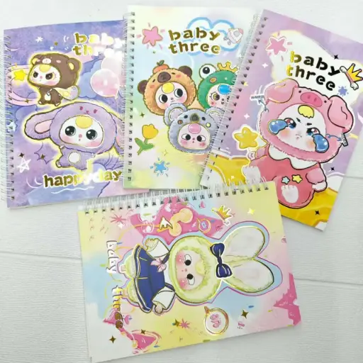 [EE25-512 EE25-369] Libreta Baby Three con Argolla A5