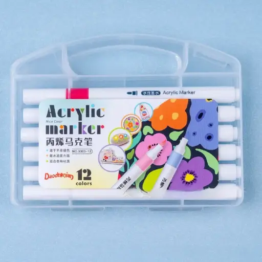 [EE25-572] Set de 12 Marcadores Acrílicos 