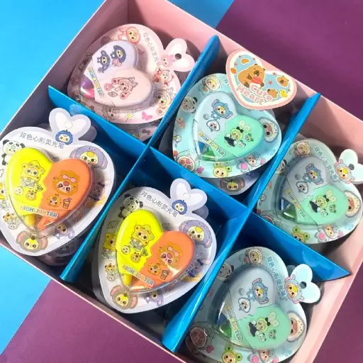 [EE25-700] Set de Destacadores Baby Three Corazón 2PCS 
