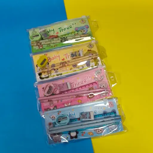 [EE25-508] Set de Papelería Baby Three 5PCS en Estuche 
