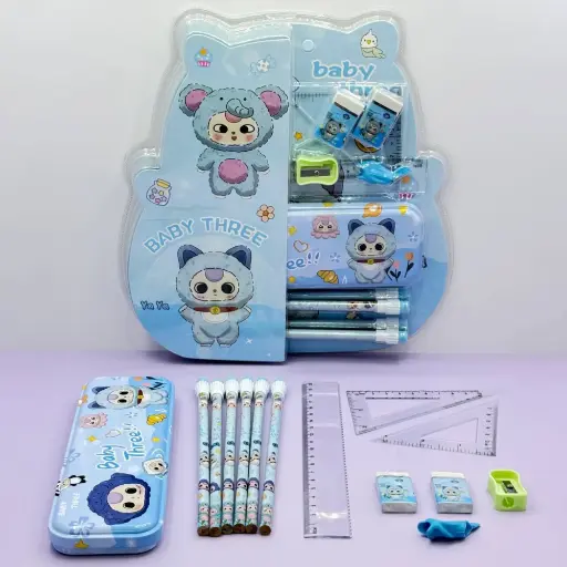 [EE25-723] Set de Papelería con Diseño Baby Three 13PCS 