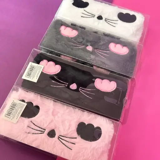 [EE25-514] Estuche de Felpa Gatito XL con Esponja