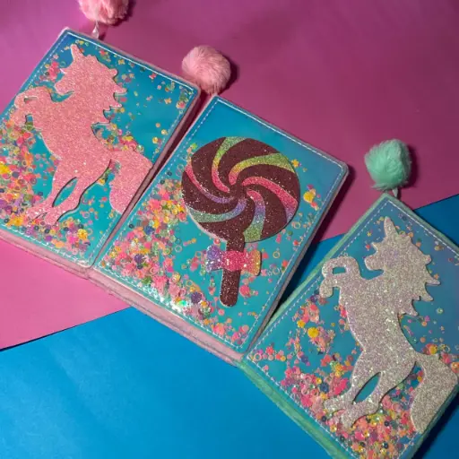 [EE25-676] Libreta con Brillos de Caramelo