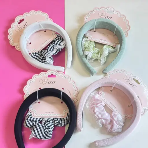 [EE25-1016] Set Diadema + Colet Rayado